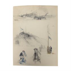 Charles Fouqueray; three limited edition prints from the Great War 1914-18, H29cm
