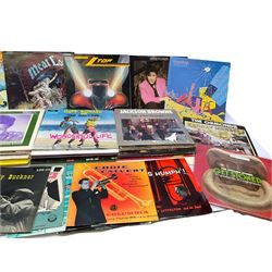 Over seventy LP records 1960s/70s/80s including seven Beatles, five Rolling Stones, Cliff Richard and The Shadows, Isaac Hayes, Jackson Browne, The Osmonds, Beach Boys, Duane Eddy, Buddy Holly, Elvis Presley, Carpenters, Thin Lizzy, Meat Loaf, Black Sabbath, Dubliners etc; and twelve 10