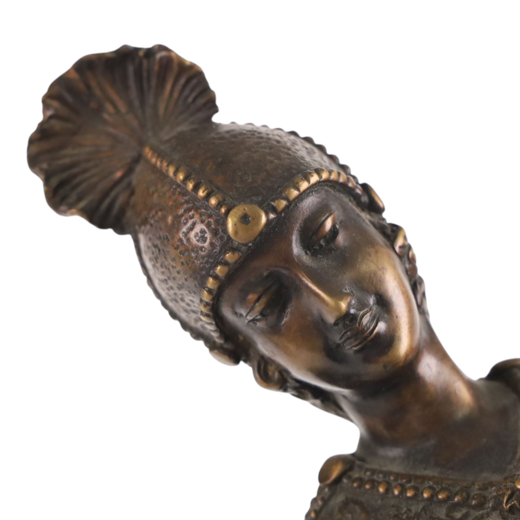 After Chiparus three Art Deco figures modelled dances, H60cm 