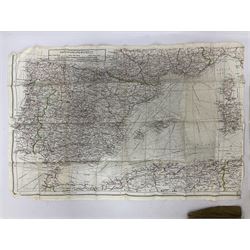 Two WW2 double sided silk escape and evade maps of Europe, comprising: Germany, Belgium, France, Holland, Spain etc,  in canvas envelope stamped Mark II