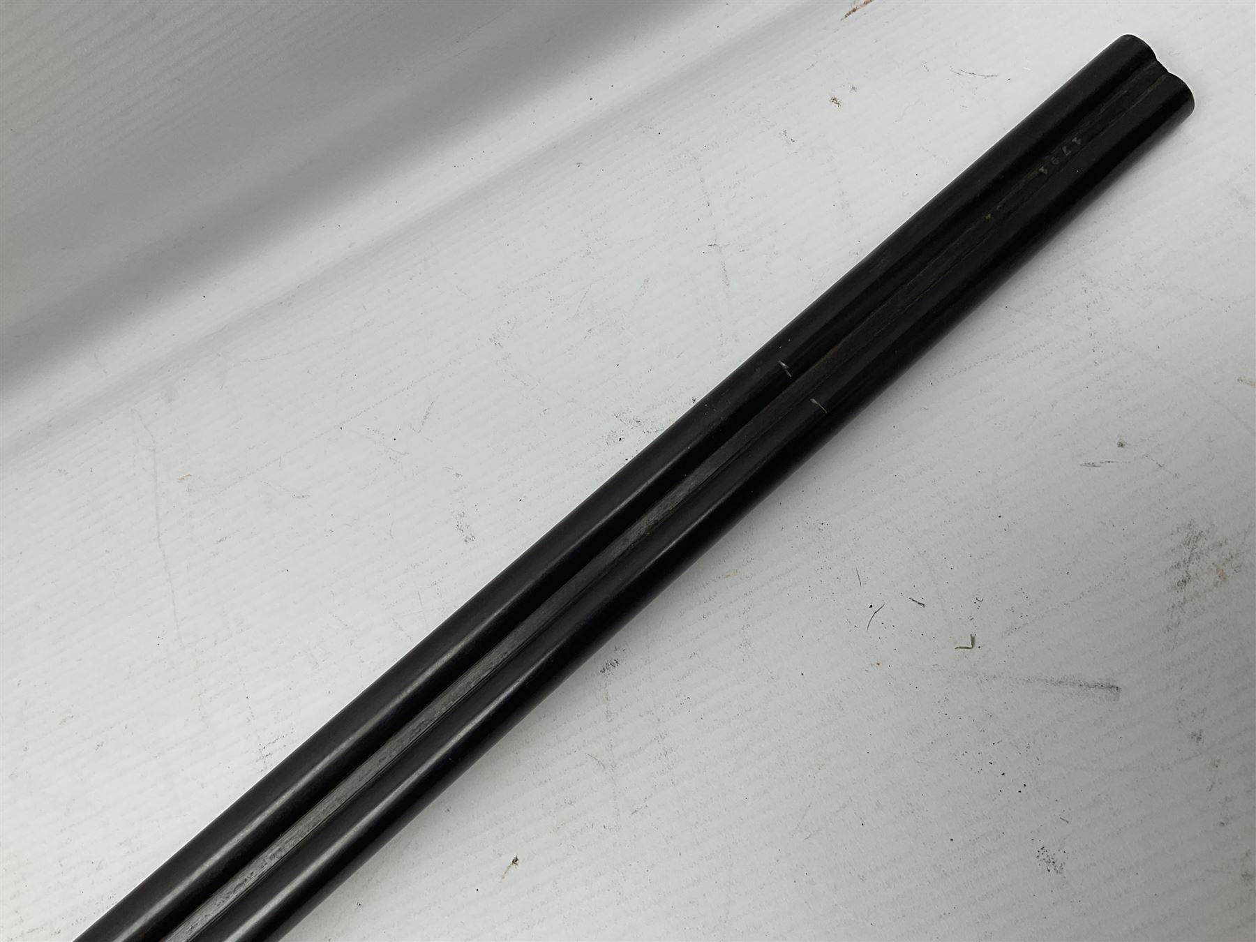 RFD ONLY AS ONE BARREL OUT-OF-PROOF -  – Belgian .410 folding side-by-side double barrel hammer shotgun with 66cm(26