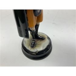 Michael J Sutty limited edition figure, Pipe Player, The Royal Irish Rangers 1980's, 241/250, H22cm