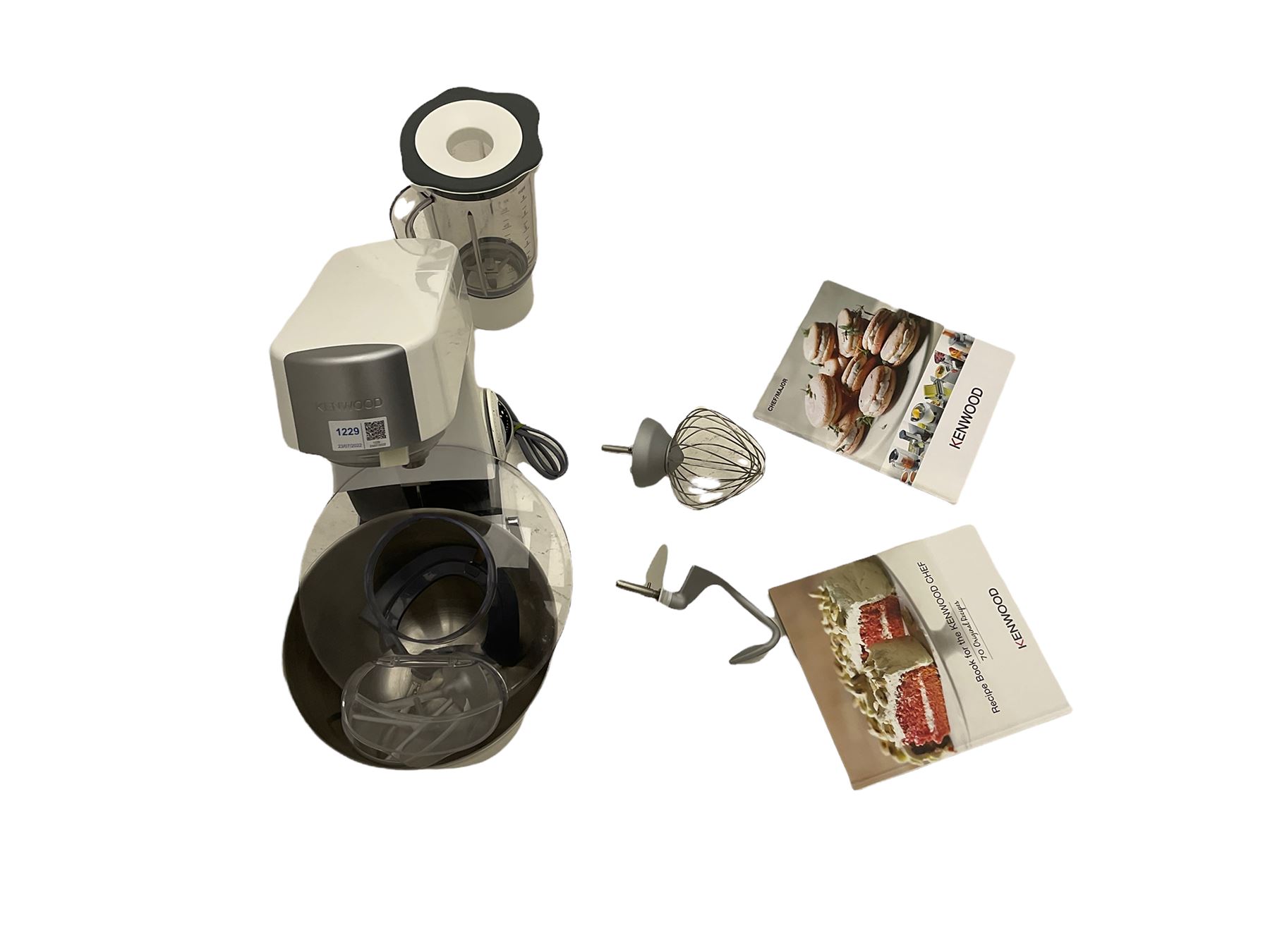 Kenwood Chef Premier mixer, boxed with attachments and books
