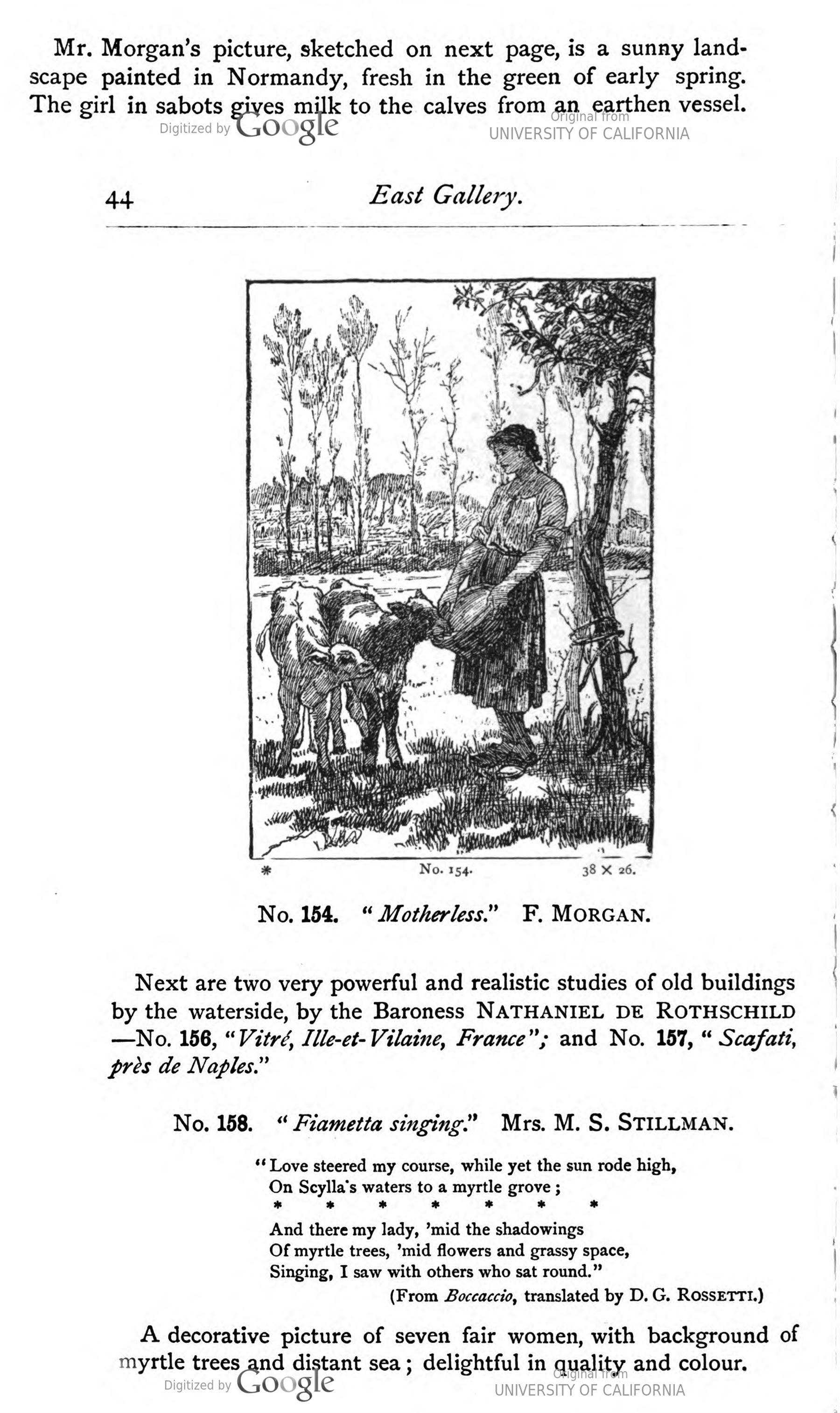 sunnyland furniture clearance on Frederick Fred Morgan Roi British 1847 1927 Young Girl Feeding Calves Oil On Canvas Signed 81cm X 56cm In Swept Gilt Frame Provenance Private Local Collection Purchased By The Vendor From So