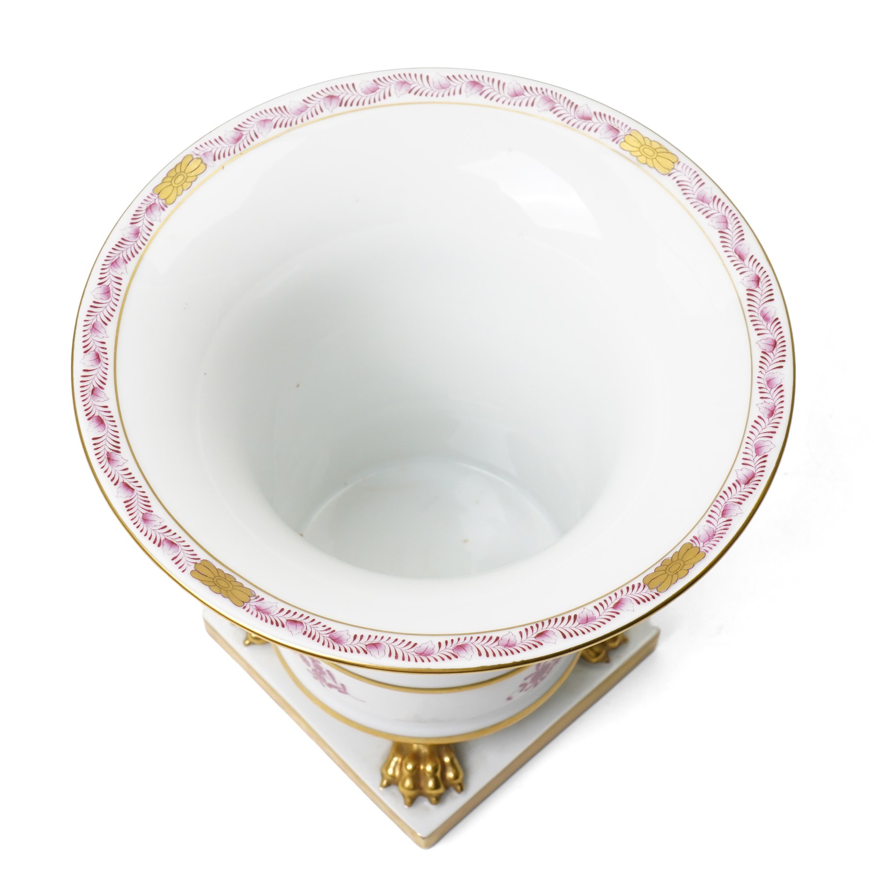 Herend vase painted in the 'Chinese Bouquet' pattern, printed marks to base, H19cm