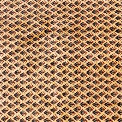 West Persian Boteh-Mir hand-knotted rug, ivory field densely decorated with a repeating lattice of of small boteh motifs arranged in diagonal rows enclosed by a broad border of stylized geometric devices and angular floral ornament between multiple guard stripes with cotton fringe ends 