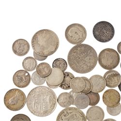 Approximately 236 grams of Great British pre-1920 silver coins