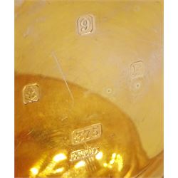 Early 20th century 9ct gold open face, keyless lever pocket watch by American Watch Company, Waltham, No. 26671063, case by Dennison, Birmingham 1929