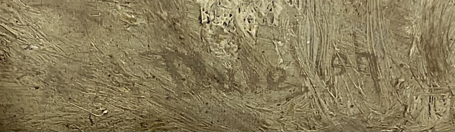 Andrew Adie Dalgleish (Scottish exh.1880-1904): 'Winter Ayrshire', oil on canvas signed, titled verso 59cm x 43cm