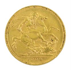 Queen Victoria 1900 gold full sovereign coin