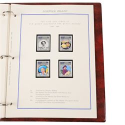 Great British and World stamps, in various albums and folders, in two boxes