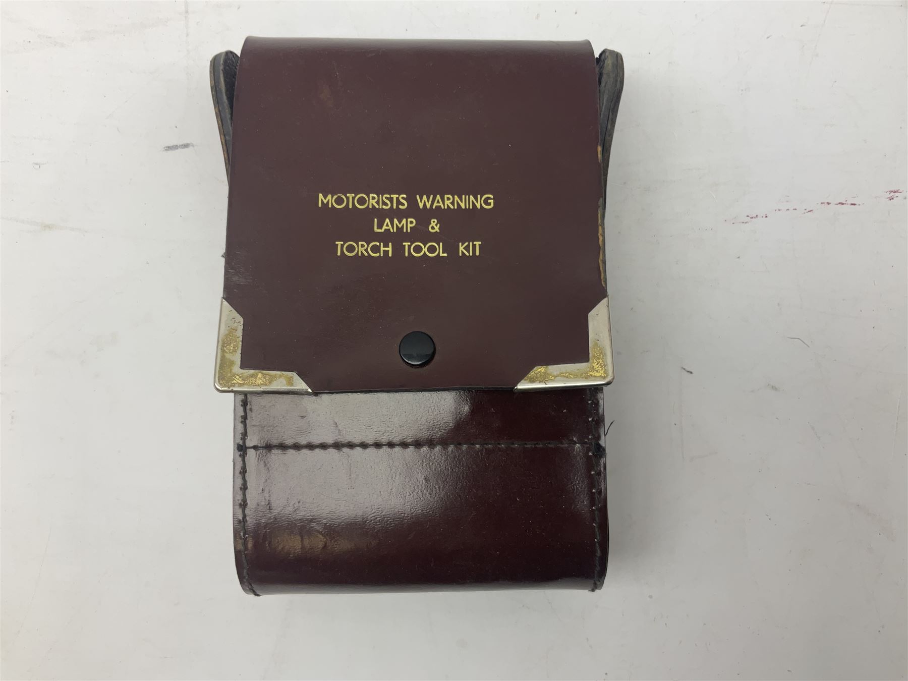 Bugatti cast iron sign with a red background, Shell Oil cast iron sign with gold background, together with Land Rover oil can, motorist warning lamp & torch tool kit and other motoring items 