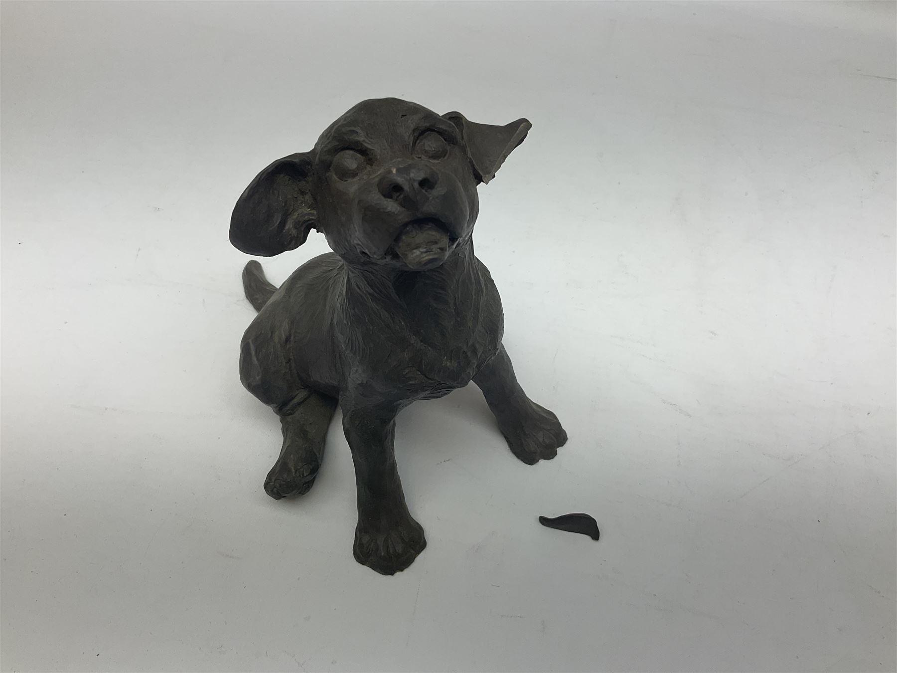 Cast bronze figures of dogs to include examples marked J. Spouse, David Hughes, Anne Godfrey, Lindner and other bronzed examples etc