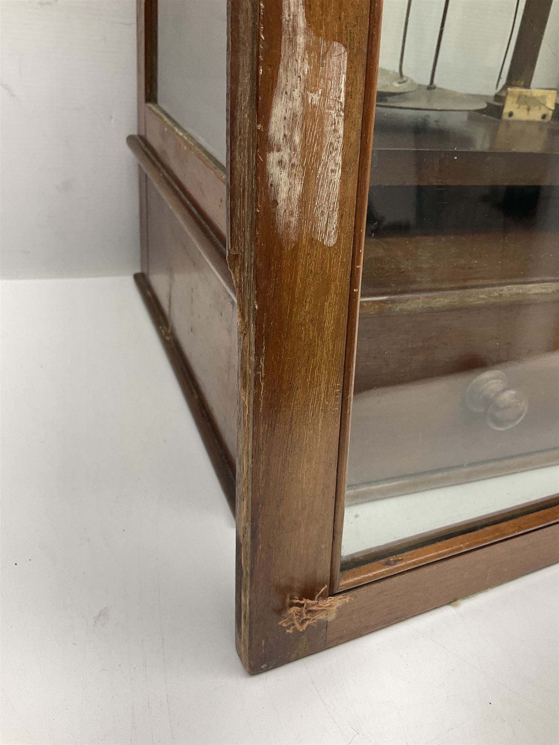 Collection of textile equipment, comprising, Goodbrand & Co. mahogany and brass yarn tester, Negretti & Zambra barograph and two sets of precision scales