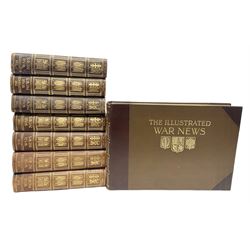 The Illustrated War News - Being a Pictorial Record of the Great War. Parts 1 -96 August 12th 1014 - June 7th 1916 uniformly bound in eight oblong quarto volumes with half-leather/gilt binding. Published by The Illustrated London News (8)