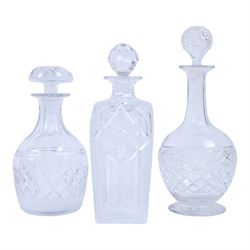 Walker and Hall silver plated soup tureen, together with four glass decanters and other collectables 