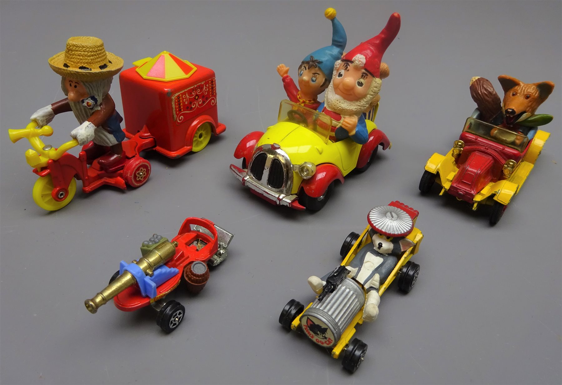five TV and film related diecast models comprising Noddy's Car