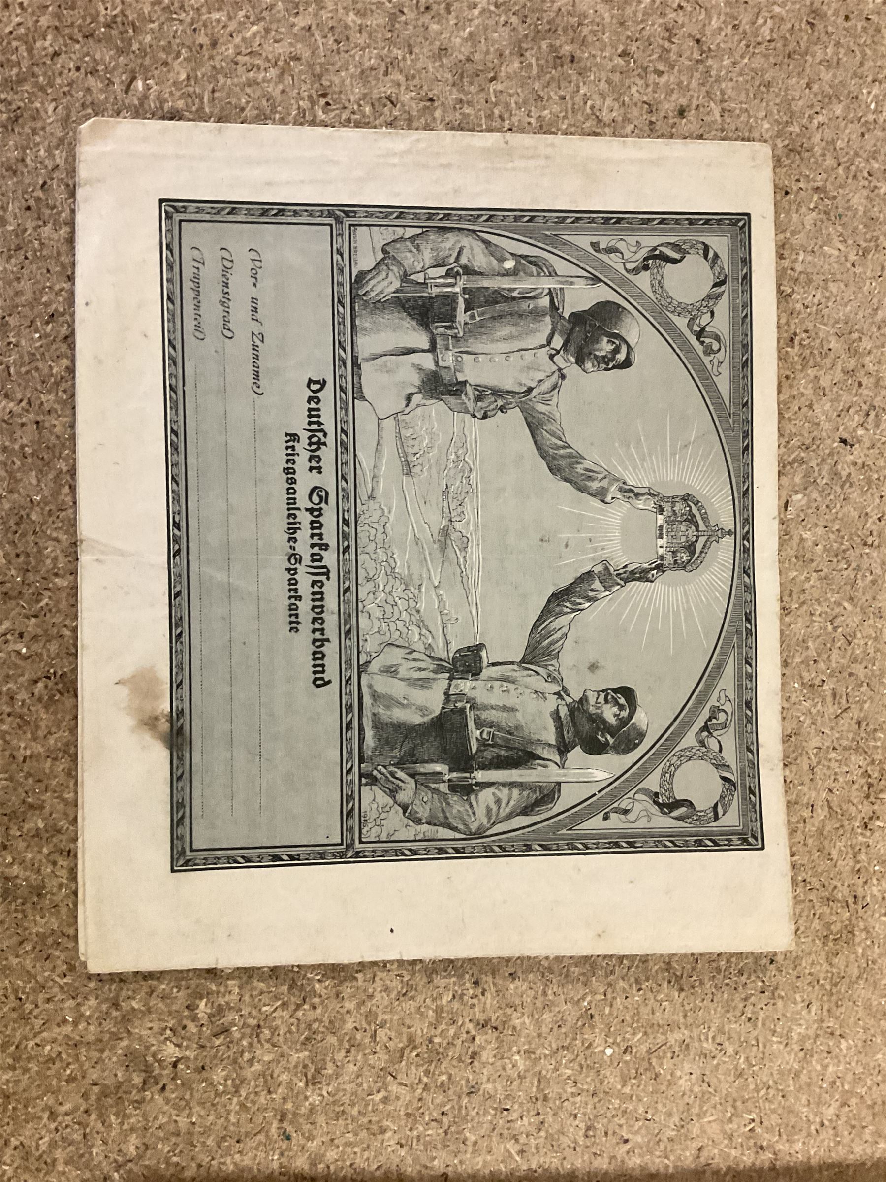 Photograph of Adolf Hitler, together with photograph of Hitler's neice Geli Raubal, an original types letter from Hitler's sister Laula Hitler and a spare savings book belonging to Hitler 