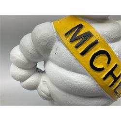 Cast iron Michelin man figure, H38cm