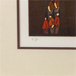 Hans-Joachim 'Jockel' Reisner (German 1938-2023): Architectural Elephant I, limited edition coloured etching signed and dated 1987 in pencil 24.5cm x 28cm
Notes: Reisner is best known for creating the Bradford City Fire Memorial in 1986. His style of printmaking is characterised by geometric lines and shapes, influenced by his degree in engineering.