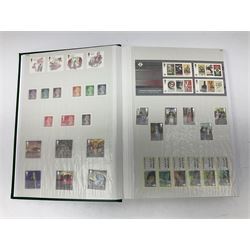 Queen Elizabeth II mint decimal stamps,  housed in stock book folder, face value of usable postage approximately 1160 GBP