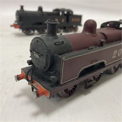 ‘00’ gauge - two kit built steam locomotives comprising Midland Railway Class 2000 0-6-4T no.2024 finished in LMS crimson; together with another MR 2000 Class 0-6-4T locomotive numbered 2018 and finished in LMS black (2) 