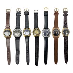 Five manual wind wristwatches including Chancellor De Luxe, Oris, Smiths, Jean Herber and Talis and two automatic wristwatches including Jovial and Exalibur (7)