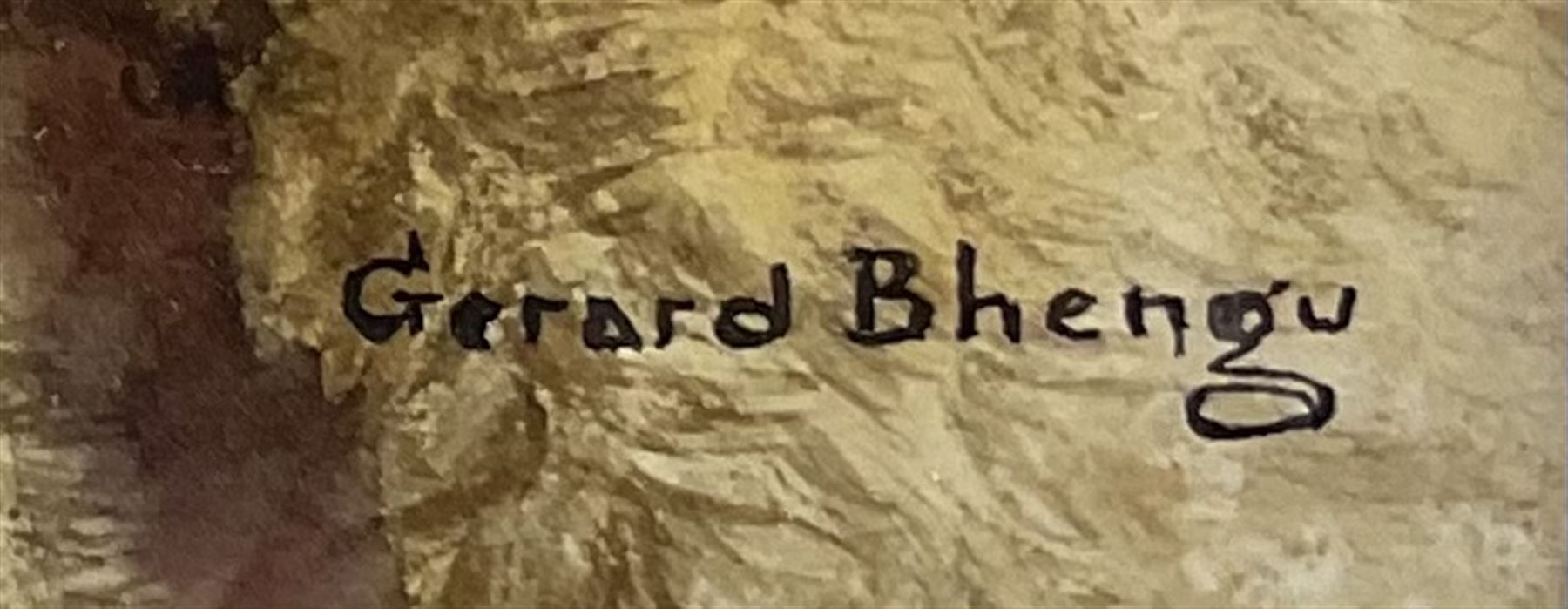 Gerard Bhengu (South African 1910-1990): Portrait of a Smiling Man, watercolour signed 30cm x 23cm