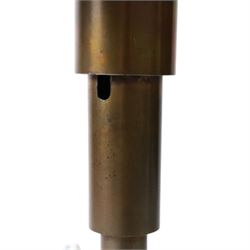 Art Deco Pagoda lamp, by Leroy Doane for Miller Lamp Company, circa 1930, with double canopy shade, marked Miller Lamp Company beneath, H40cm