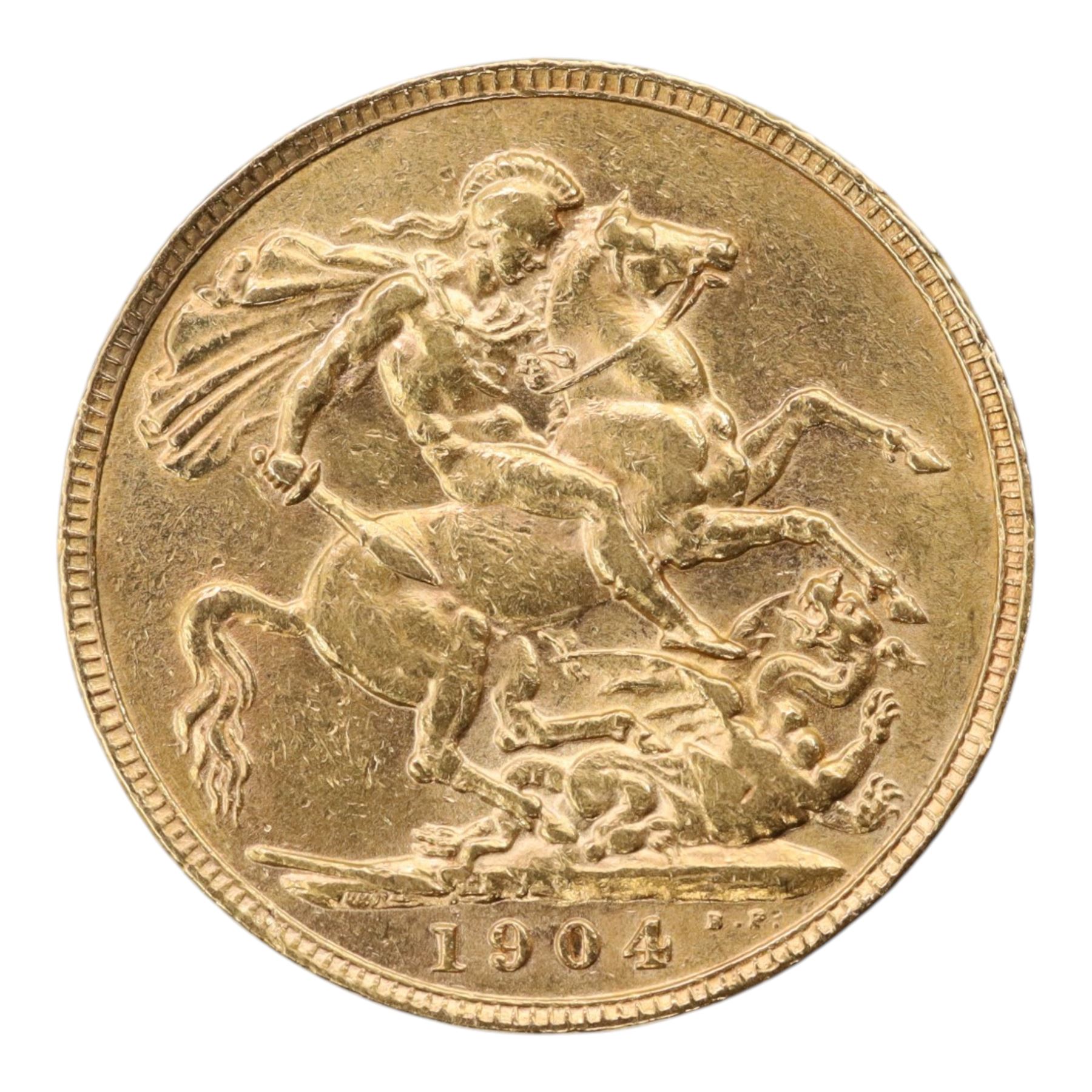 King Edward VII 1904 gold full sovereign coin