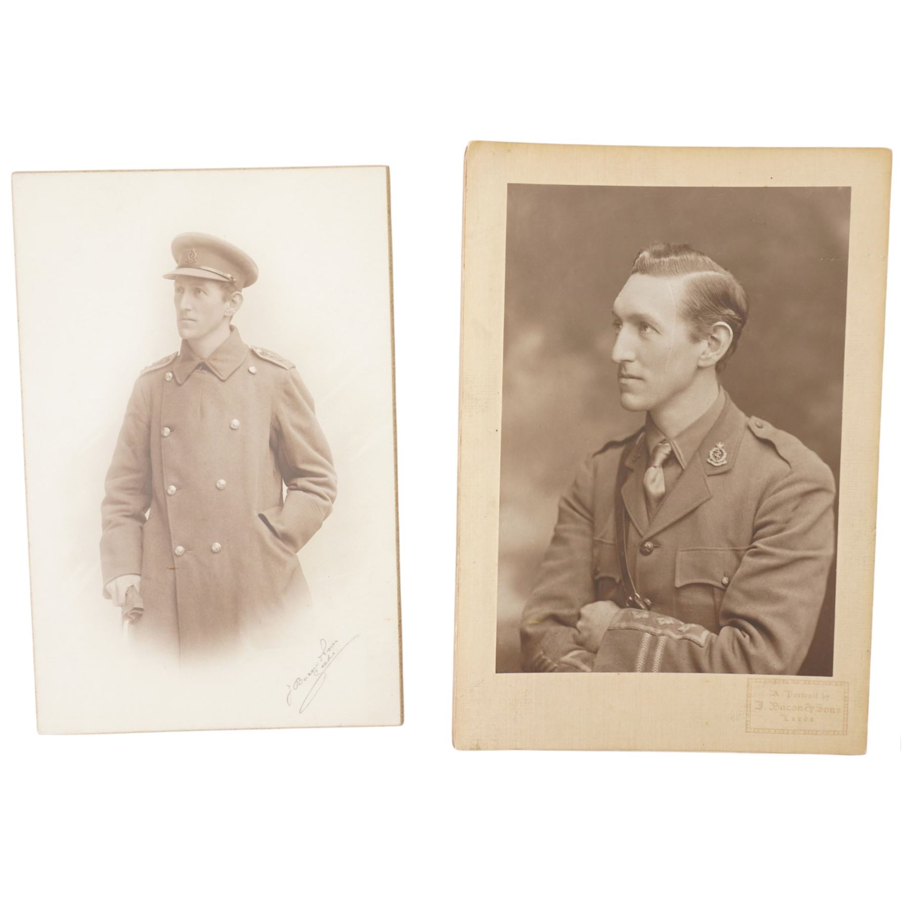 Three WWI medals to Lieutenant, later Captain John Barugh Fisher R.A.M.C. comprising War Medal, Victory Medal and 1914-15 Star,  George V Special Constabulary Medal to William Fisher and two 1902 Coronation medallions together with two photographs of John Fisher in uniform.
John Barugh Fisher (1888-1924) born in Amotherby, studied at Leeds University and became doctor in 1911