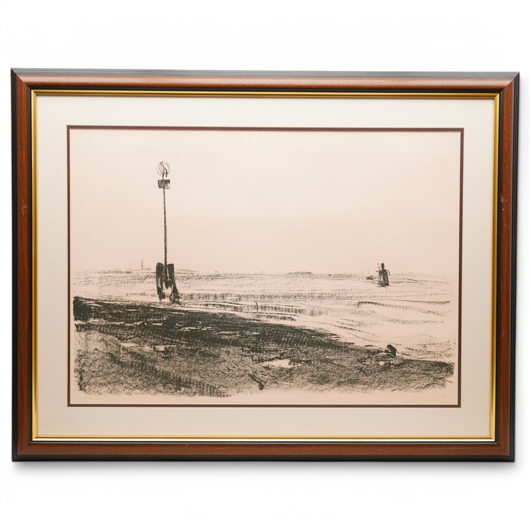 Pietro Annigoni OMRI (Italian 1910-1988): 'View of the Flood of Venice - November 4 1966', set six lithographs on magnani paper signed and numbered in pencil with blindstamp 48cm x 68cm (6) 