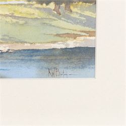 Kenneth W Burton (British 1946-): 'Bolton Abbey - Yorkshire', watercolour signed and titled 25.5cm x 36.5cm