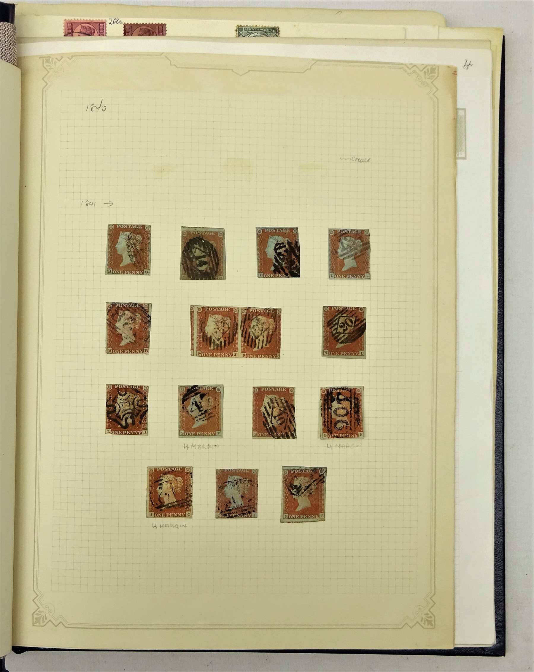 Collection of British stamps in 'The Grafton Stamp Album' including