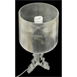 In the manner of Ferruccio Laviani for Kartell - pair of transparent 'Ghost' table lamps, H51cm 