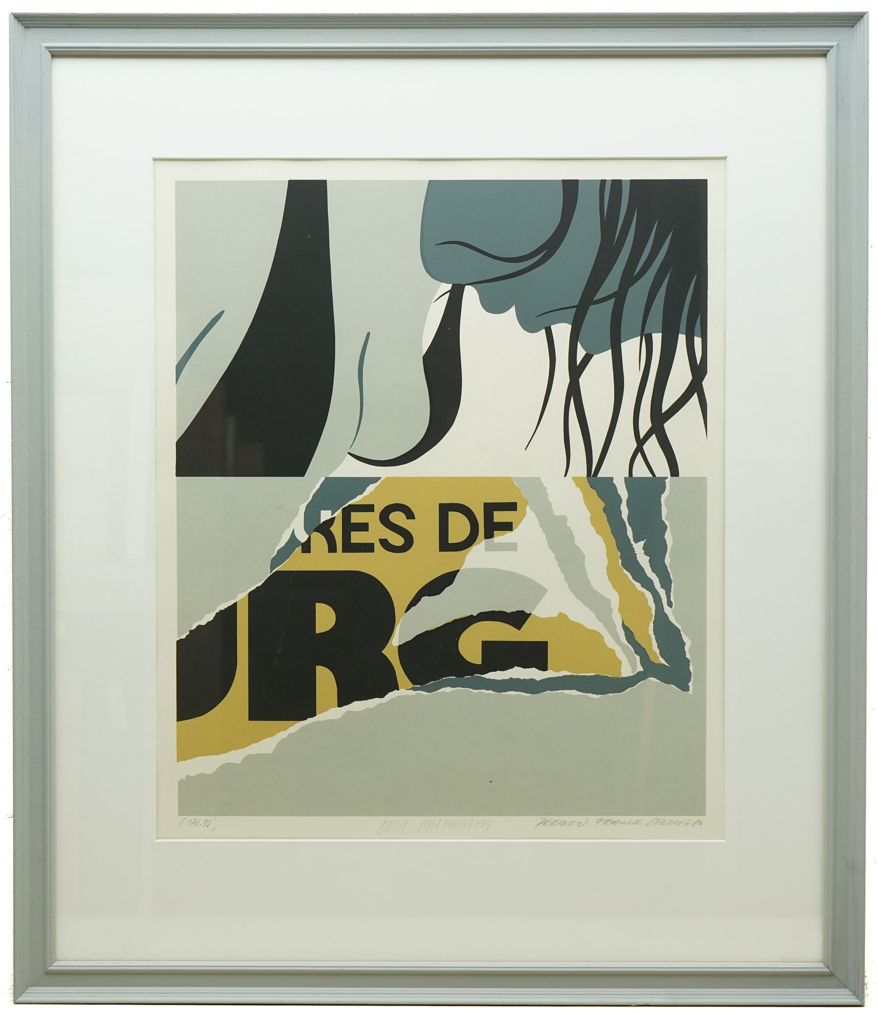 Preben Franck Stelvig (Danish 1942-2021): 'Stormens Sol-Torso', limited edition lithograph in colours signed inscribed numbered and dated '80 in pencil 51cm x 43cm