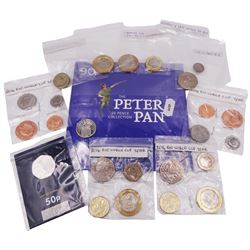 Queen Elizabeth II mostly commemorative coinage including Isle of Man 2019 'The Peter Pan fifty pence collection', United Kingdom 2019 'Paddington' fifty pence coin etc. 