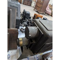 Thornton-Pickard Artist Enlarger, Thornton Pickard Imperial Enlarger, The Newton Epidiascope, Ensign Super Sixteen projector, wooden frame, etc