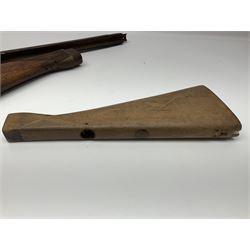 Quantity of spare parts for .577/450 Martini Henry rifle including two stocks, fore-end etc