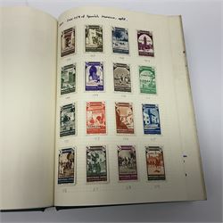 Stamps including British occupation of Italian Colonies overprints, French Morocco stamps with Tanger overprints, surcharges etc, housed in two albums