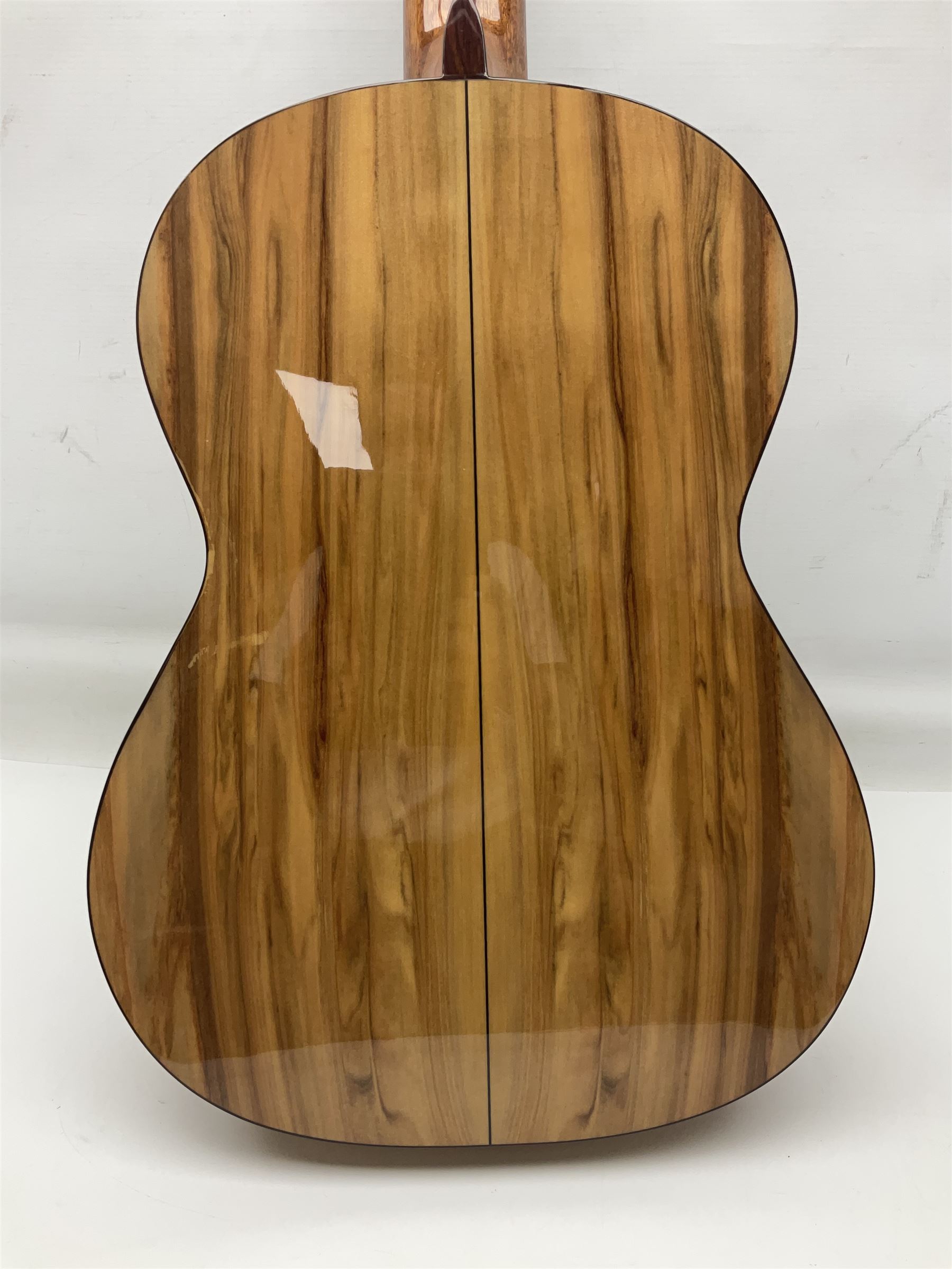 Juan Montes Rodriguez Spanish Flamenco acoustic guitar model R6; bears label dated 2020; in metallic finish fitted hard carrying case