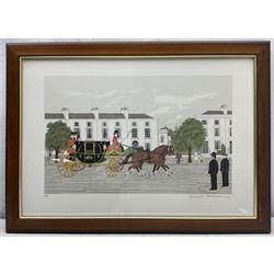 Vincent Haddelsey (British 1934-2010): Equestrian Scenes, pair artist's proof lithographs signed in pencil, dated 1988 verso 27cm x 43cm (2)