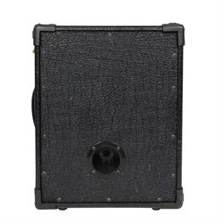 Nine Watkins WEM Song Bird Accordion amplifiers and speakers, including three Silver Songbird Full Range speakers, two Song Bird 200 amplifiers, two WEM amplifier heads and two Song Bird 200 speakers, largest H50cm 