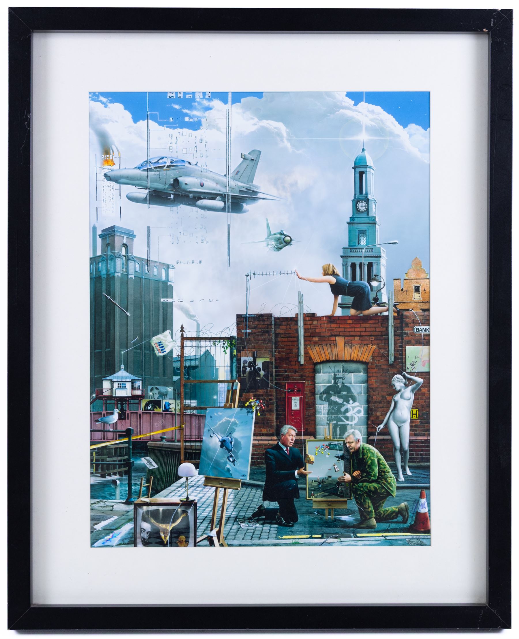 Gary Saunt (British Contemporary): 'Hull Dreams', set of four prints signed in pen 39cm x 29cm (three framed) (one unframed) (4)