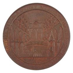 Scotland, Paisley Abbey Penny 1788, issued by James Wright, reading 'Abbey Church Founded (circiter)1160' and 'Interior of the Abbey Church as Repaired in its Original Stile A.D. 1788', approximately 21.7 grams