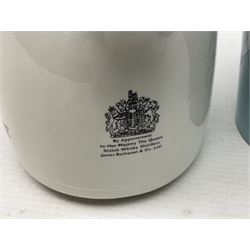 Six whisky water jugs, to include Wade Johnnie Walker, Haig, Black & White, etc