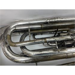 Salvation Army Class A Bb tuba for restoration or display H79cm