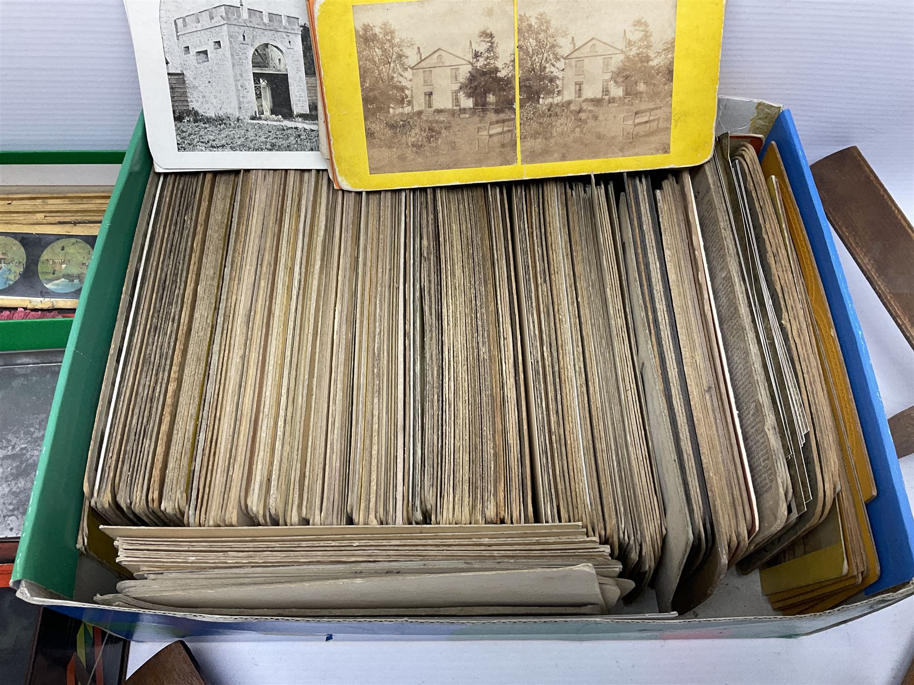 Collection of Victorian and later stereoscopic views, including local Scarborough scenes and mountaineering scenes, together with seven stereoscope viewers, including one viewer and some views by Underwood & Underwood