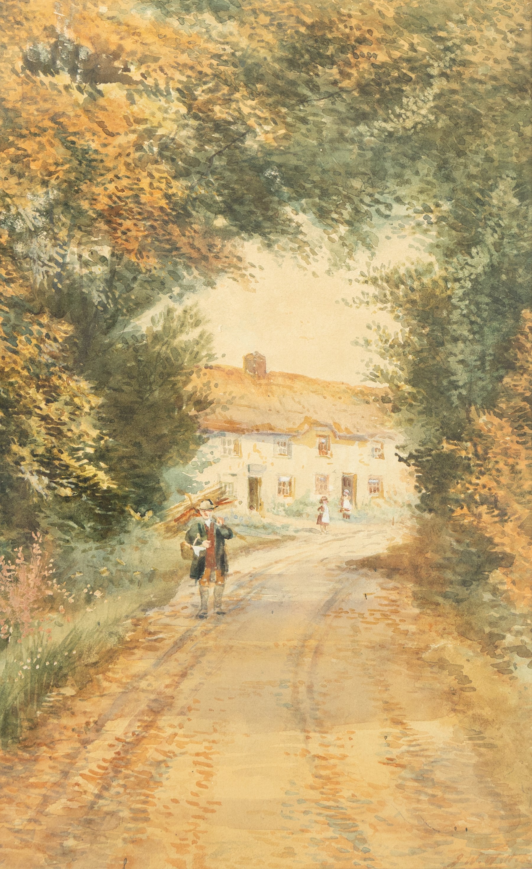 John Wynne Williams (British fl.1900-1920): 'Forge Valley' and 'Paradise' Old Town Scarborough, pair watercolours signed, titled on the mounts 33cm x 20cm (2)