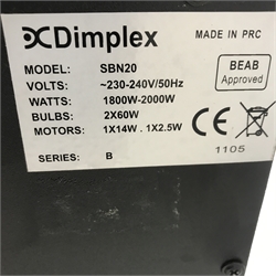 Dimplex SBN20 electric stove heater, W45cm, H55cm, D31cm